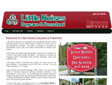 Tablet Screenshot of littlenoisesdaycare.com